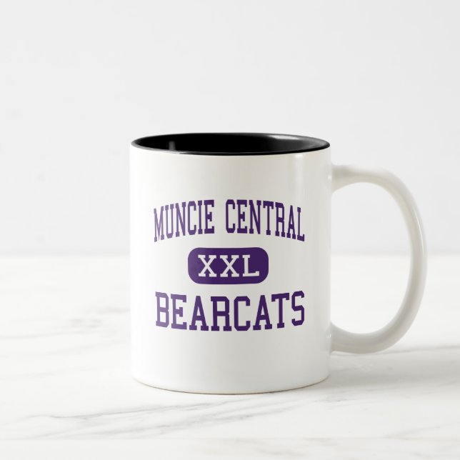 Muncie Central - Bearcats - High - Muncie Indiana Two-Tone Coffee Mug (Right)