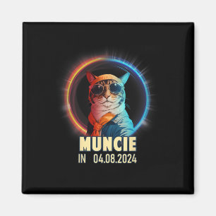 Muncie Indiana Total Solar Eclipse 2024  Magnet