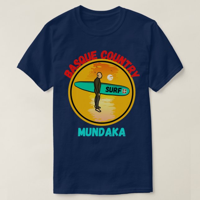 mundaka basque country surfTShirt T-Shirt (Design Front)