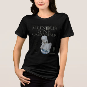 Mundus Sine Caesaribus T-shirt Unique Art Tri-Blend Shirt