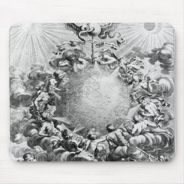 Mundus Subterraneus' by Athanasius Kircher Mouse Mat (Front)