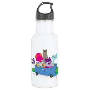 Mung, Chowder, Shnitzel, & Truffles in Snail Car 532 Ml Water Bottle