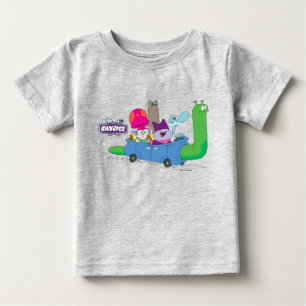 Mung, Chowder, Shnitzel, & Truffles in Snail Car Baby T-Shirt