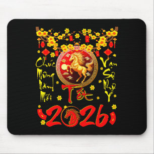 Mung Nam Moi Tet 2026 Vietnamese Lunar New Year Ho Mouse Mat