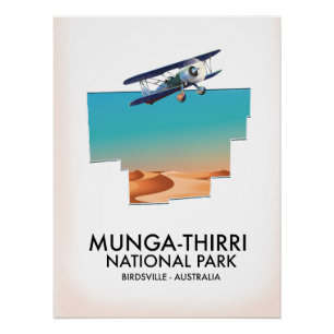 Munga-Thirri National Park Birdsville Australia  Poster