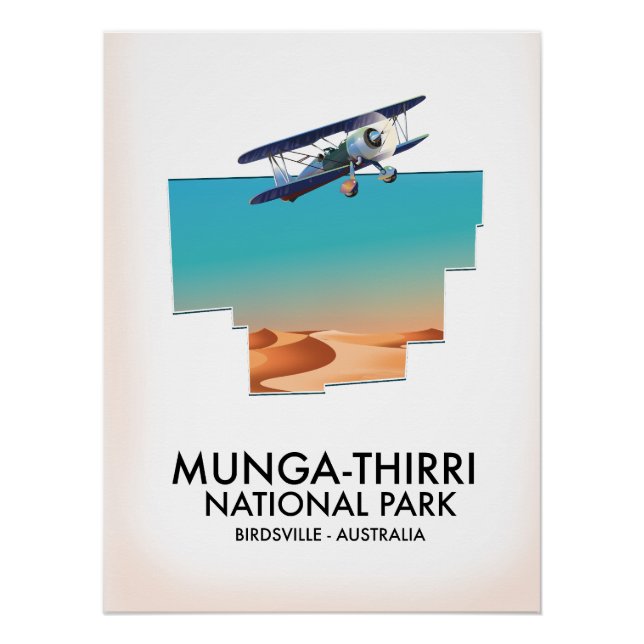 Munga-Thirri National Park Birdsville Australia  Poster (Front)