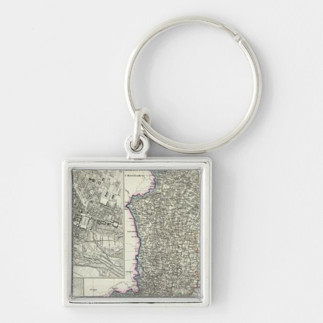 Munich, Augsburg, Bavaria Key Ring (Front)