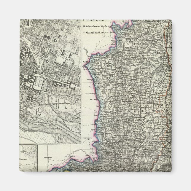 Munich, Augsburg, Bavaria Magnet (Front)