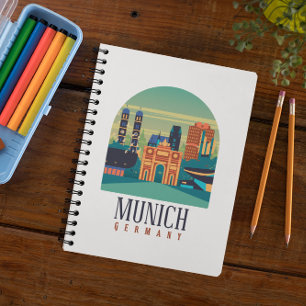 Munich Bavaria Germany Vintage Travel Notebook