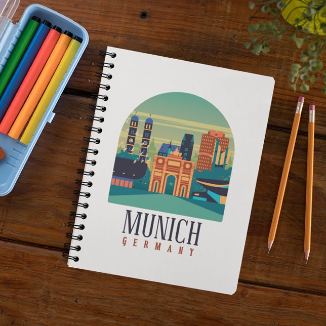 Munich Bavaria Germany Vintage Travel Notebook (Munich Bavaria Germany Vintage Travel Notebook)
