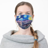 Munich Bavaria Starry Night Van Gogh inspired Cloth Face Mask (Worn)
