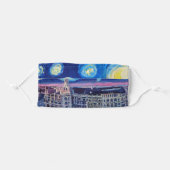 Munich Bavaria Starry Night Van Gogh inspired Cloth Face Mask (Front, Folded)