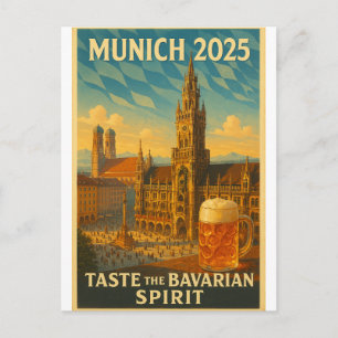 Munich – “Bavarian Charm Art Postcard