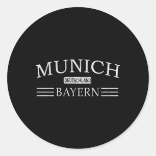Munich Bayern Deutschland Bavaria Gery Classic Round Sticker