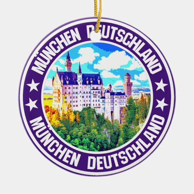 Munich                                             ceramic tree decoration (Front)