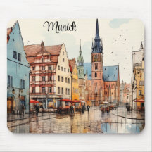 Munich Cityscape-Elegance for for Your Desk