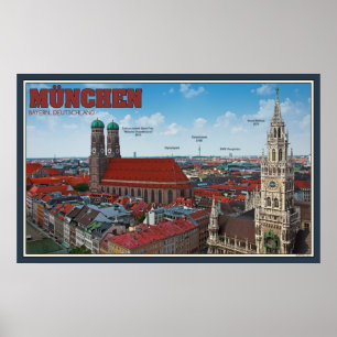 Munich Cityscape Poster