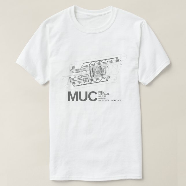Munich Franz Josef International Airport T-Shirt (Design Front)