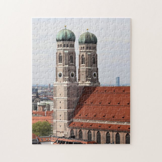 Munich Frauenkirche Cathedral - 11x14 - 252 pieces Jigsaw Puzzle (Vertical)