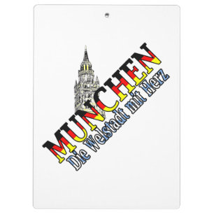 Munich German Flag  Clipboard