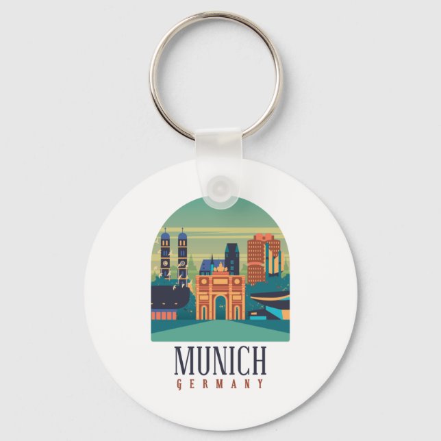 Munich Germany Keychain (Front)