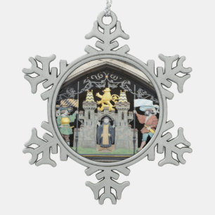 Munich, Germany Snowflake Pewter Christmas Ornament