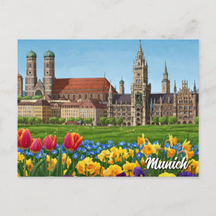 Munich Germany Travel Postcard