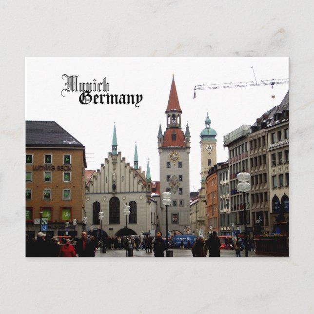 Munich Germany Travel Souvenir Postcard (Front)