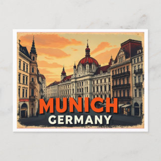 MUNICH GERMANY VINTAGE POSTCARD