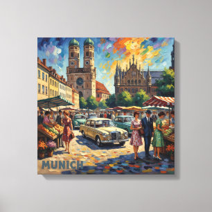 Munich Market by Twin Towers Canvas Art