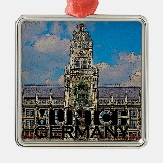 Munich Metal Tree Decoration (Front)