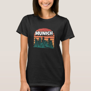 Munich Retro Germany Vintage Munchner Traveling Tr T-Shirt