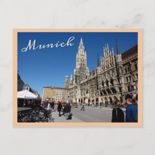 Munich Square (Marienplatz) Postcard