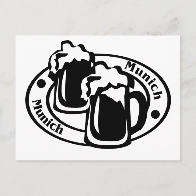 Munich Stamp Postcard (Front)