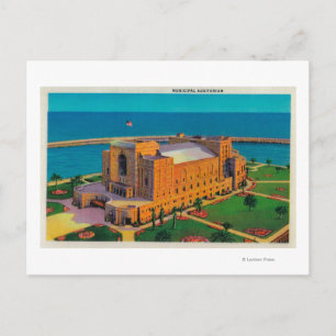 Municipal Auditorium at Long Beach, California Postcard