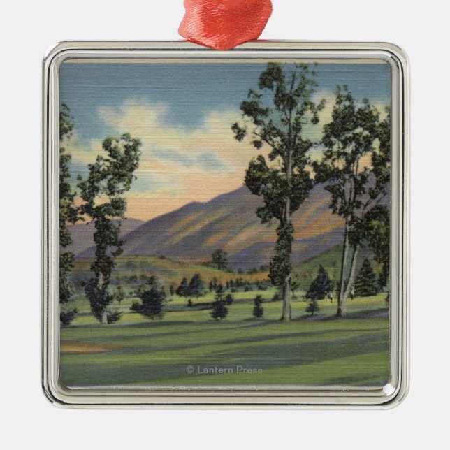 Municipal Golf Course in Griffith Park Metal Tree Decoration (Front)