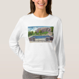 Municipal Pool View of Rock Rimmon T-Shirt