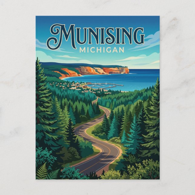Munising USA Postcard (Front)