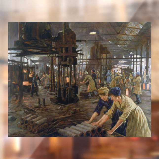 Munitions Girls 1918 at Factory World War 1 Window Cling (Sheet 2)
