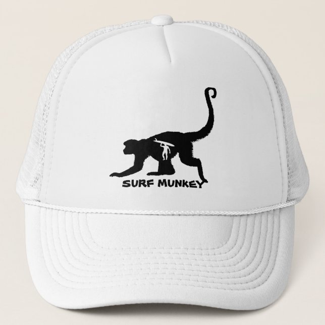 Munkey with Longboarder Tatttoo design on hats (Front)