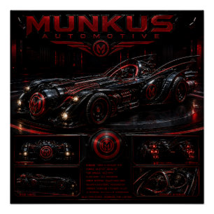 munkus glossy poster/automotive/night patrol poster
