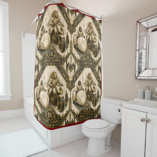 munkus/leonidas/shower curtain/bathroom accessorie shower curtain