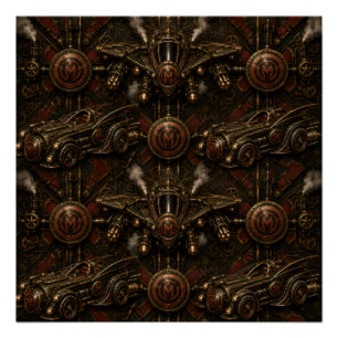 munkus steampunk glossy poster/night patrol poster
