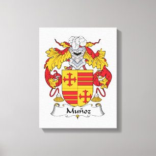 Munoz Family Crest Canvas Print