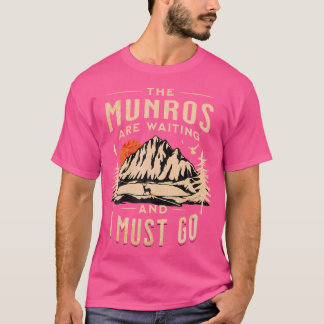 Munro Bagging Scotland Scottish Mountain Climbing  T-Shirt