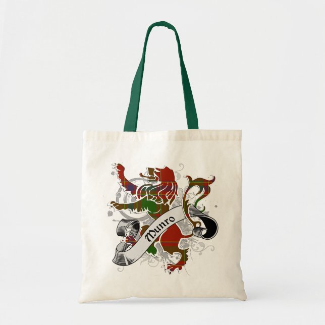 Munro Tartan Lion Tote Bag (Front)
