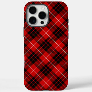 Munro tartan red black plaid iPhone 16 pro max case