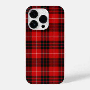 Munro tartan red black plaid iPhone 14 pro case