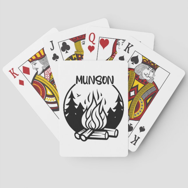 Munson Camping Playing Cards (Back)