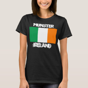 Munster, Ireland with Irish flag T-Shirt